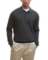 Barbour Mens Smeaton Knitted Long Sleeve Polo Shirt