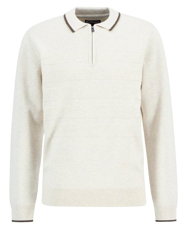 Barbour Mens Fenhill Knitted Long Sleeve Polo Shirt