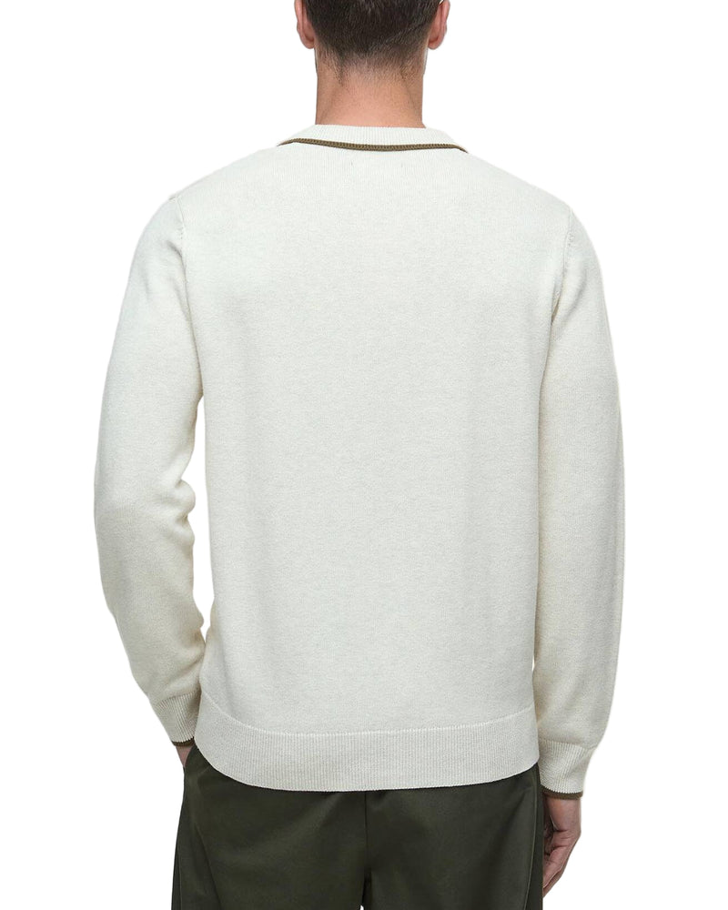 Barbour Mens Fenhill Knitted Long Sleeve Polo Shirt