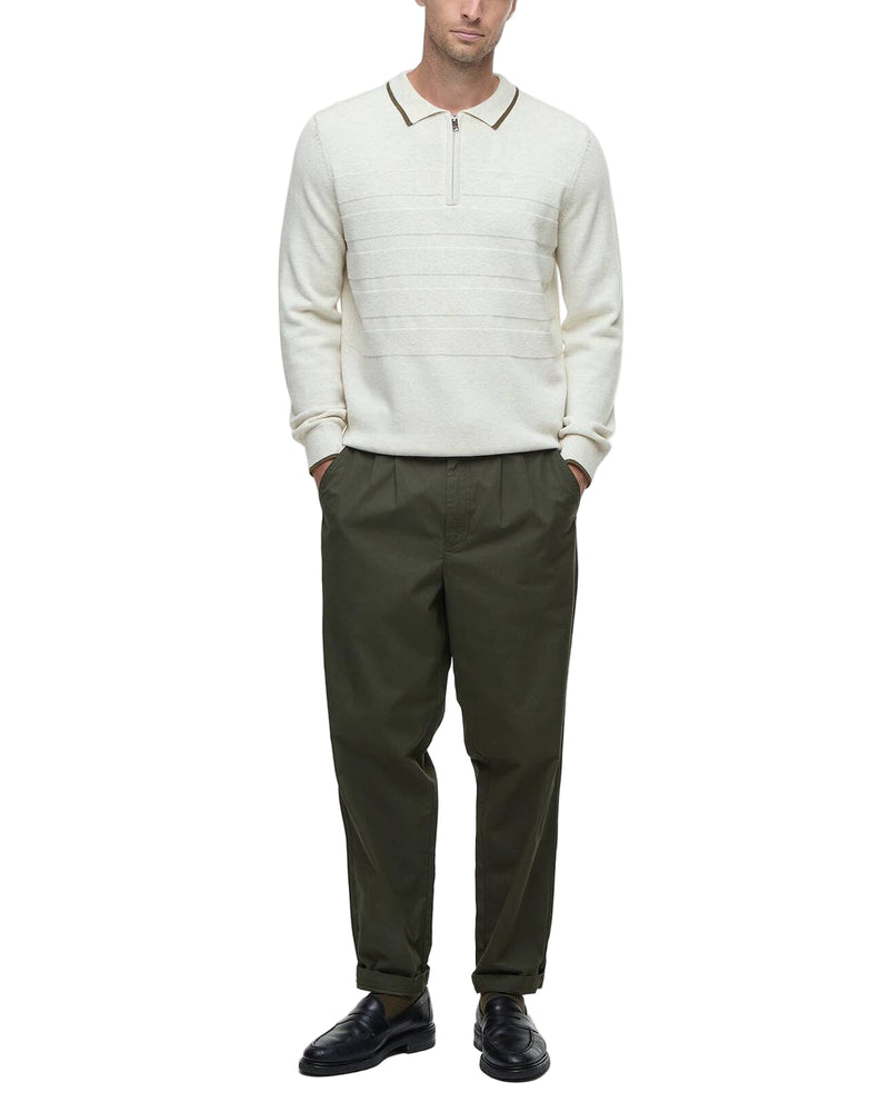 Barbour Mens Fenhill Knitted Long Sleeve Polo Shirt