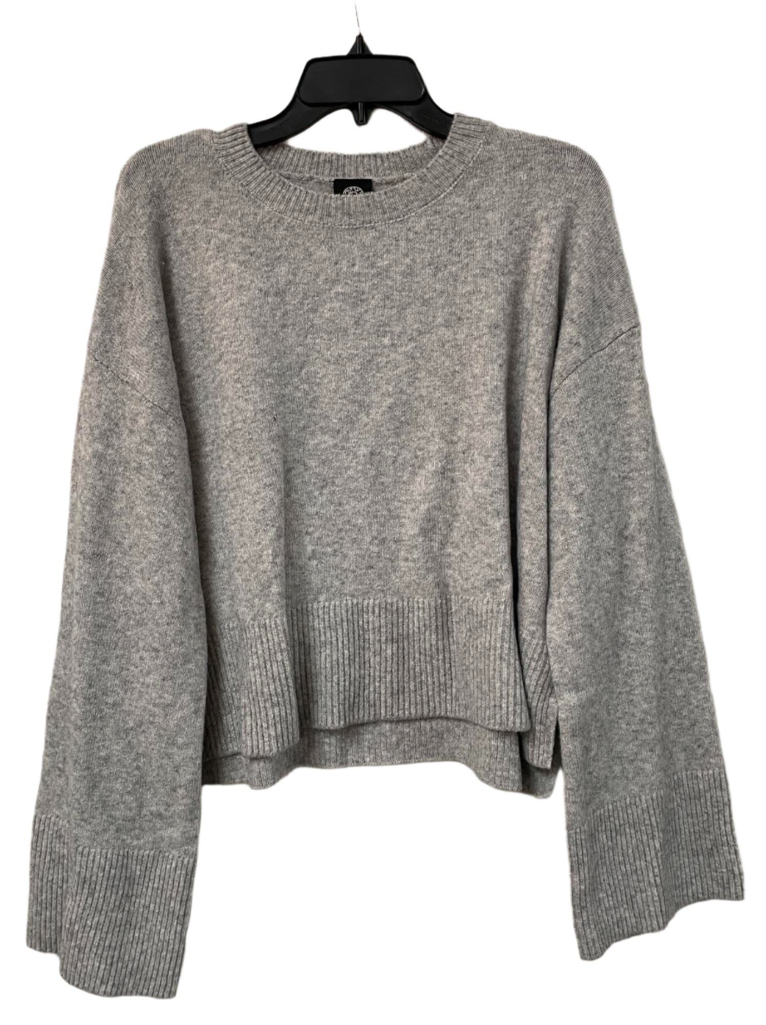 Bobeau Womens Step Hem Crew Neck Pullover Sweater