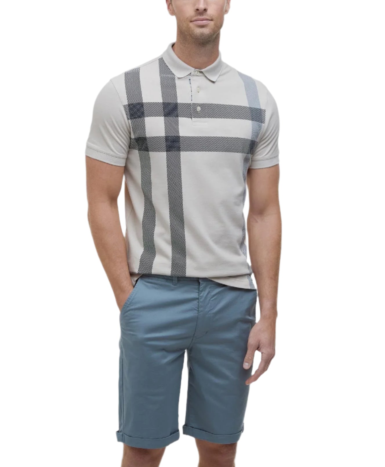 Barbour Mens Blaine Tartan Short Sleeve Polo Shirt
