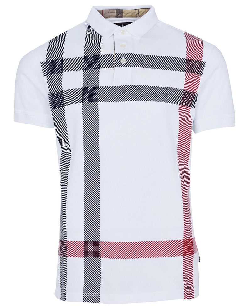 Barbour Mens Blaine Oversized Tartan Short Sleeve Polo Shirt