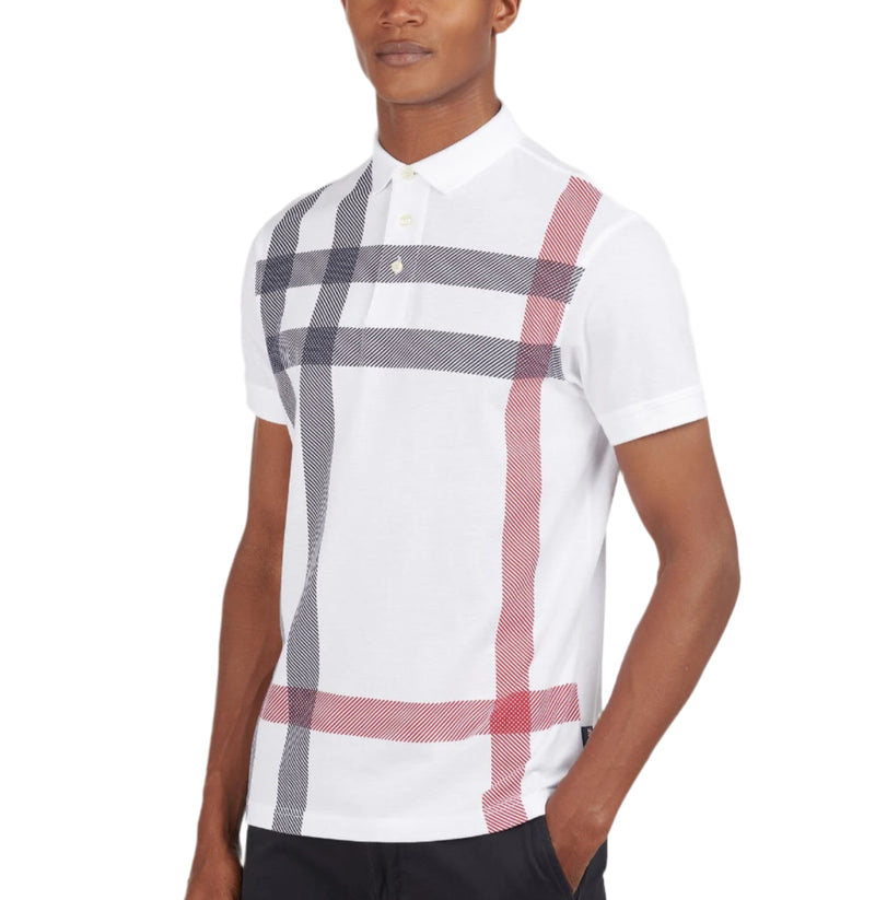 Barbour Mens Blaine Oversized Tartan Short Sleeve Polo Shirt