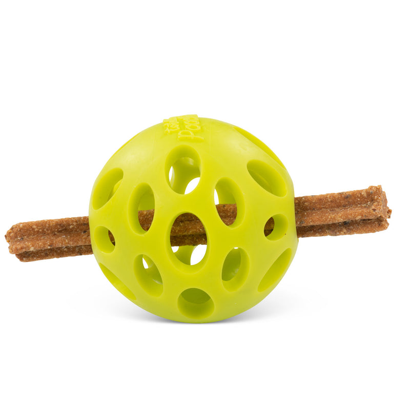 Totally Pooched Large Huff 'N Puff Ball 3.1" Dog Toy