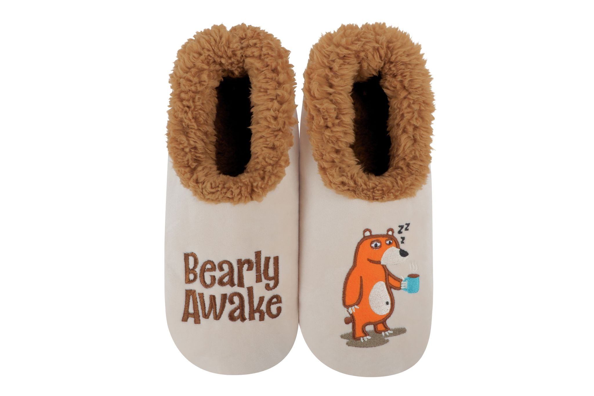 Snoozies Mens Bearly Awake Pairable Slipper