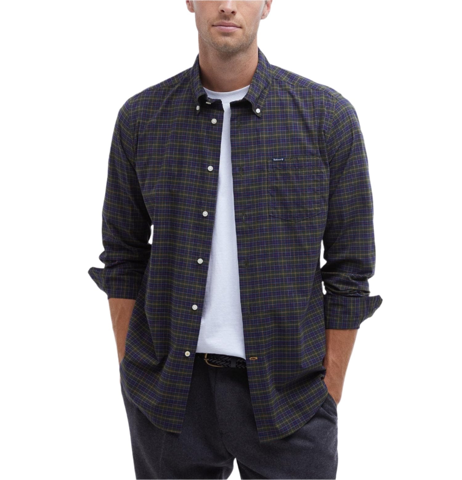 Barbour Mens Lomond Tailored Fit Long Sleeve Shirt