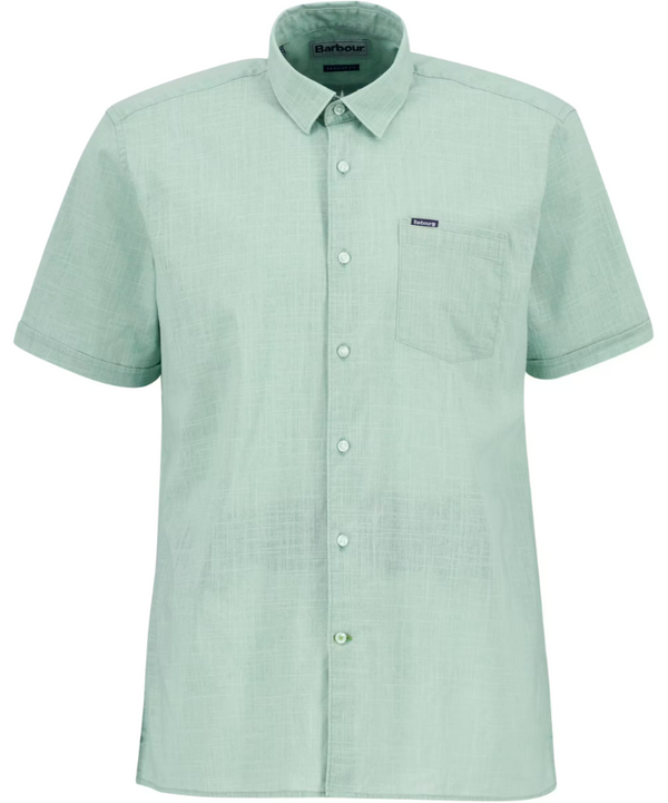 Barbour Mens Pigment Dye Slub Regular Short Sleeve Shirt