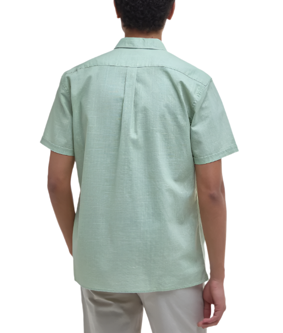 Barbour Mens Pigment Dye Slub Regular Short Sleeve Shirt