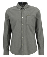 Barbour Mens Huntly Houndstooth Tailored Long Sleeve Shirt