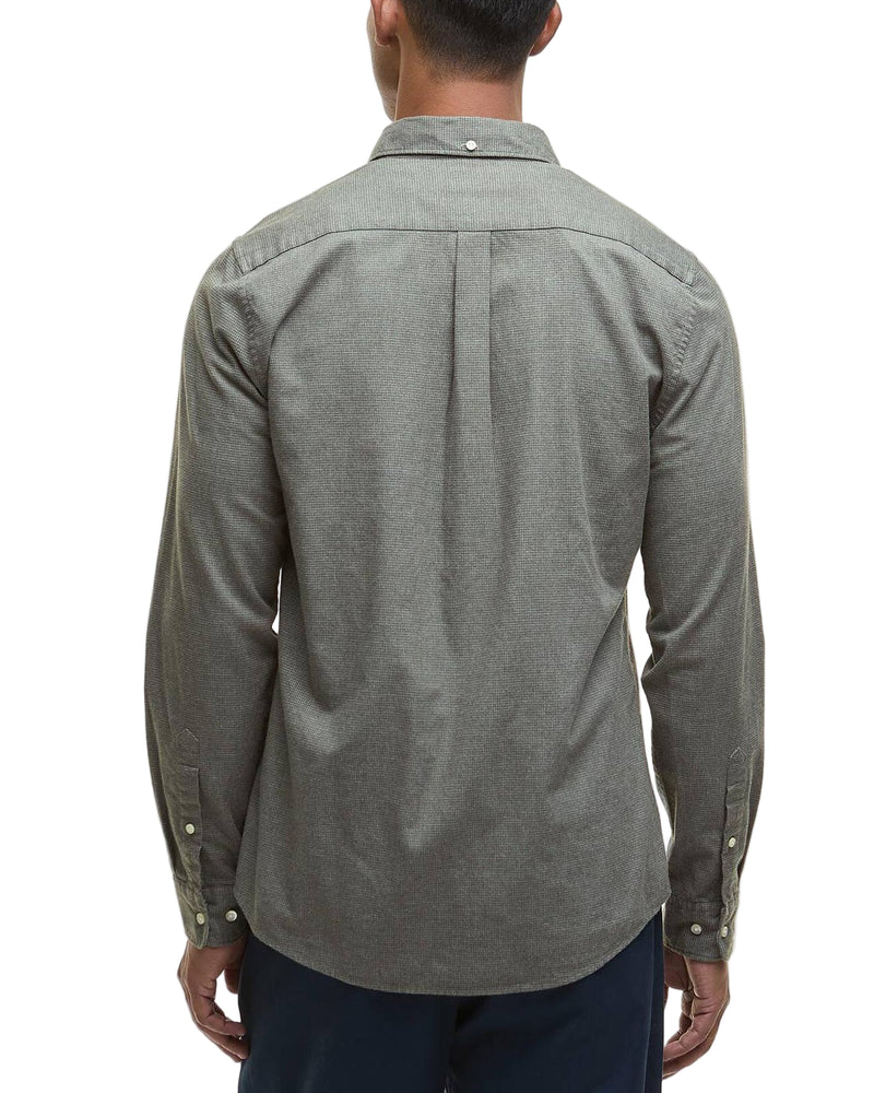 Barbour Mens Huntly Houndstooth Tailored Long Sleeve Shirt