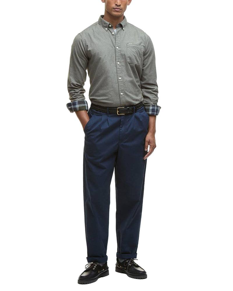 Barbour Mens Huntly Houndstooth Tailored Long Sleeve Shirt