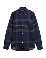 Barbour Mens Mineral Tartan Dunoon Authentic-Fit Long Sleeve Shirt