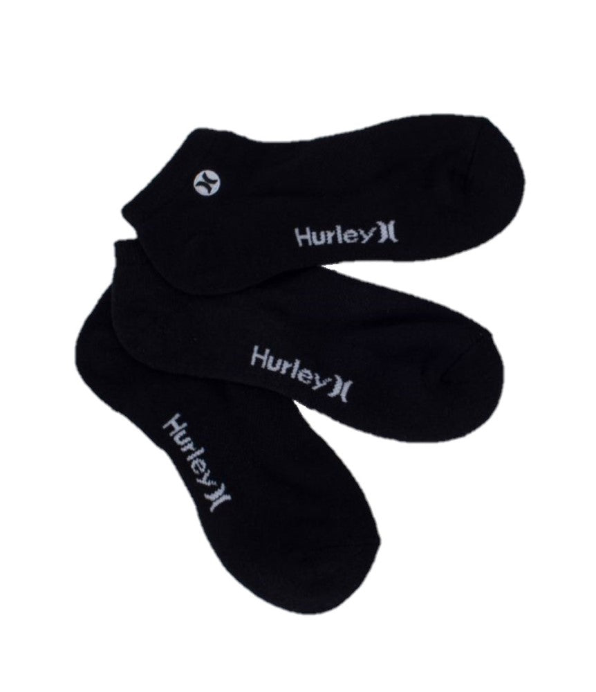 Hurley Mens H2O-Dri Low Cut Socks - 3 Pack