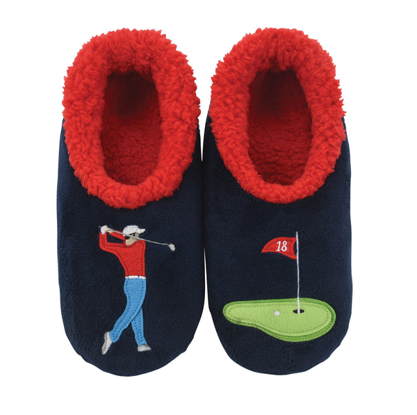 Snoozies Mens Golf Pairable Slipper