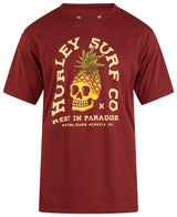 Hurley Mens Everyday Pineapple Skull Short Sleeve T-Shirt