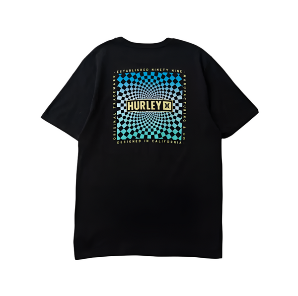 Hurley Mens Everyday Box Check Short Sleeve T-Shirt