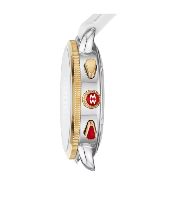 Michele Sporty Sport Sail White Silicone Watch