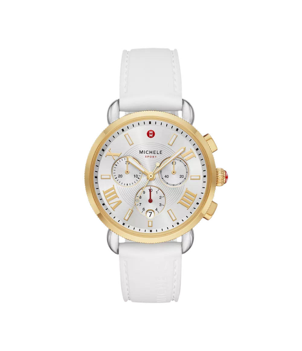 Michele Sporty Sport Sail White Silicone Watch