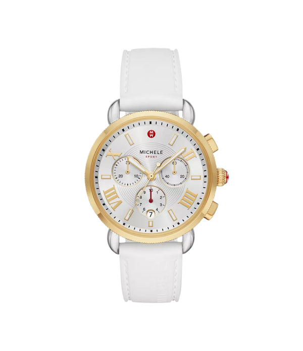 Michele Sporty Sport Sail White Silicone Watch