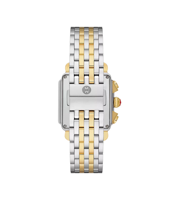 Michele Deco Two-Tone 18K Gold-Plated Diamond Dial Watch