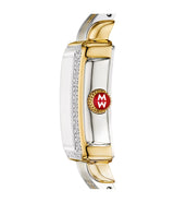 Michele Deco Madison Mini Diamond Two-Tone 18K Gold-Plated Watch
