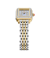 Michele Deco Madison Mini Diamond Two-Tone 18K Gold-Plated Watch