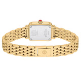 Michele Deco Madison Mini Diamond 18K Gold-Plated Stainless Steel Watch