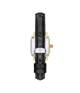 Michele Deco Madison Mini Black Leather Watch