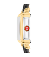 Michele Deco Madison Mini Black Leather Watch
