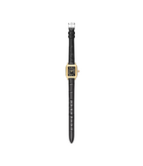 Michele Deco Madison Mini Black Leather Watch