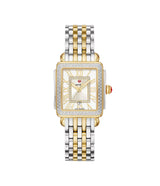 Michele Deco Madison Mid Two-Tone 18K Gold-Plated Diamond Watch