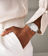 Michele Deco Madison Mid Stainless Steel Diamond Dial Watch