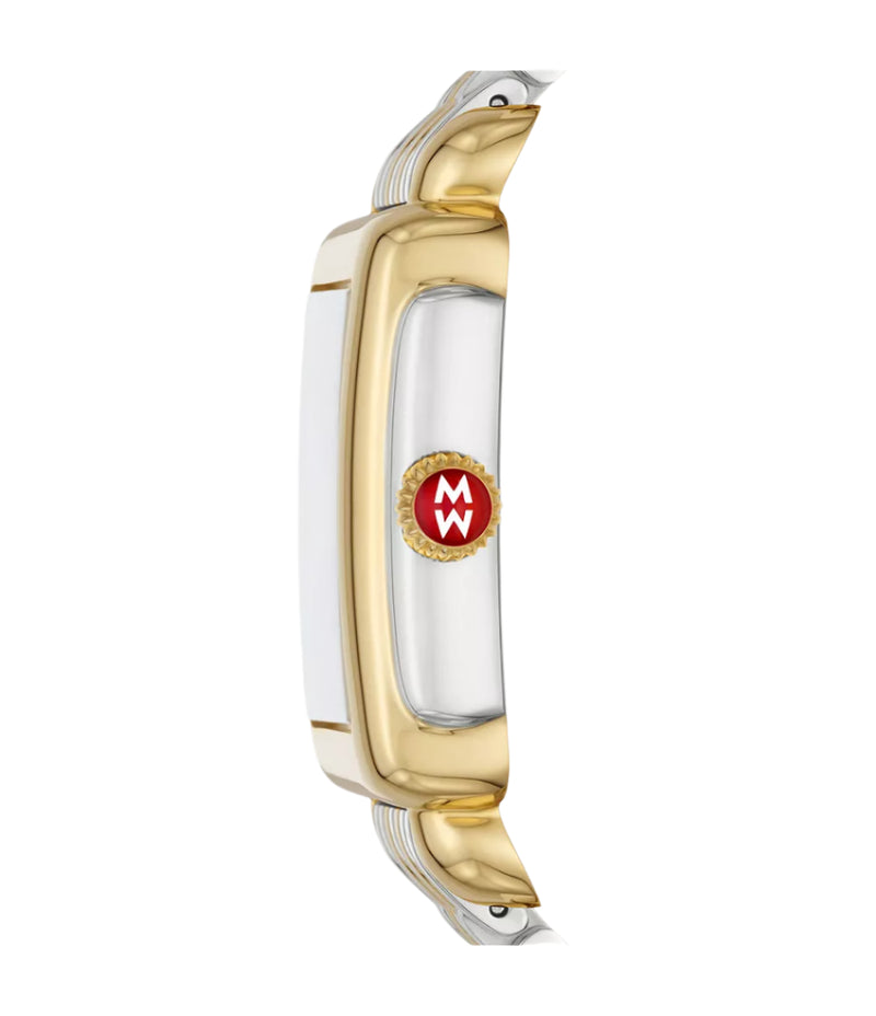 Michele Deco Madison Mid Two-Tone 18K Gold-Plated Diamond Dial Watch
