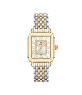 Michele Deco Madison Mid Two-Tone 18K Gold-Plated Diamond Dial Watch