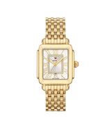 Michele Deco Madison Mid 18K Gold-Plated Diamond Dial Watch