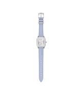 Michele Deco Sport Mid Stainless Steel Pastel Blue Silicone Watch