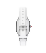 Michele Deco Sport Mid Two-Tone White Silicone Watch