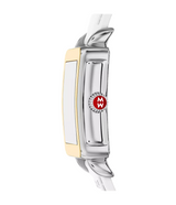 Michele Deco Sport Mid Two-Tone White Silicone Watch