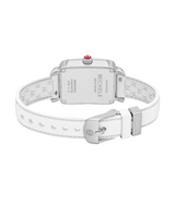 Michele Deco Sport Mid Two-Tone White Silicone Watch