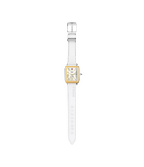 Michele Deco Sport Mid Two-Tone White Silicone Watch