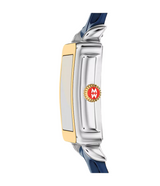 Michele Deco Sport Mid Navy Leather Watch
