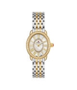 Michele Serein Oval DIamond Two-Tone 18K Gold-Plated Watch