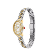 Michele Serein Oval DIamond Two-Tone 18K Gold-Plated Watch