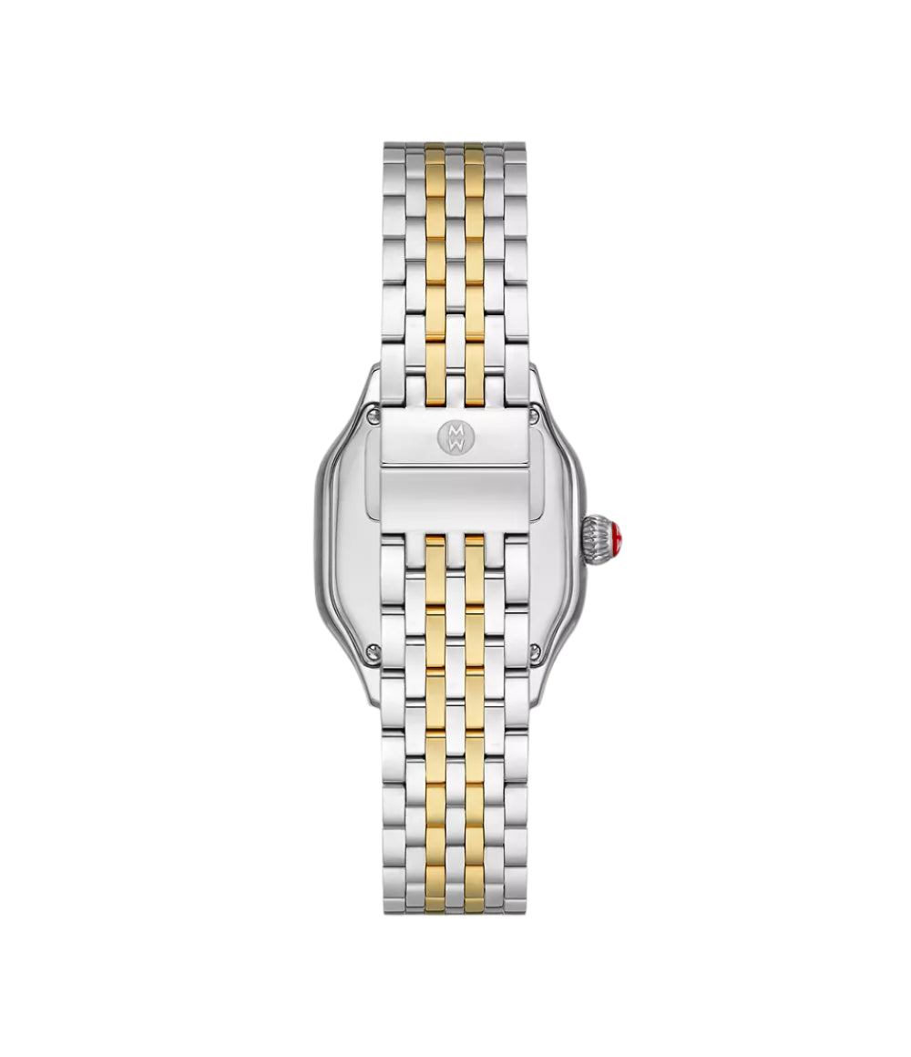 Michele Meggie Two-Tone 18K Gold-Plated Diamond Dial Watch