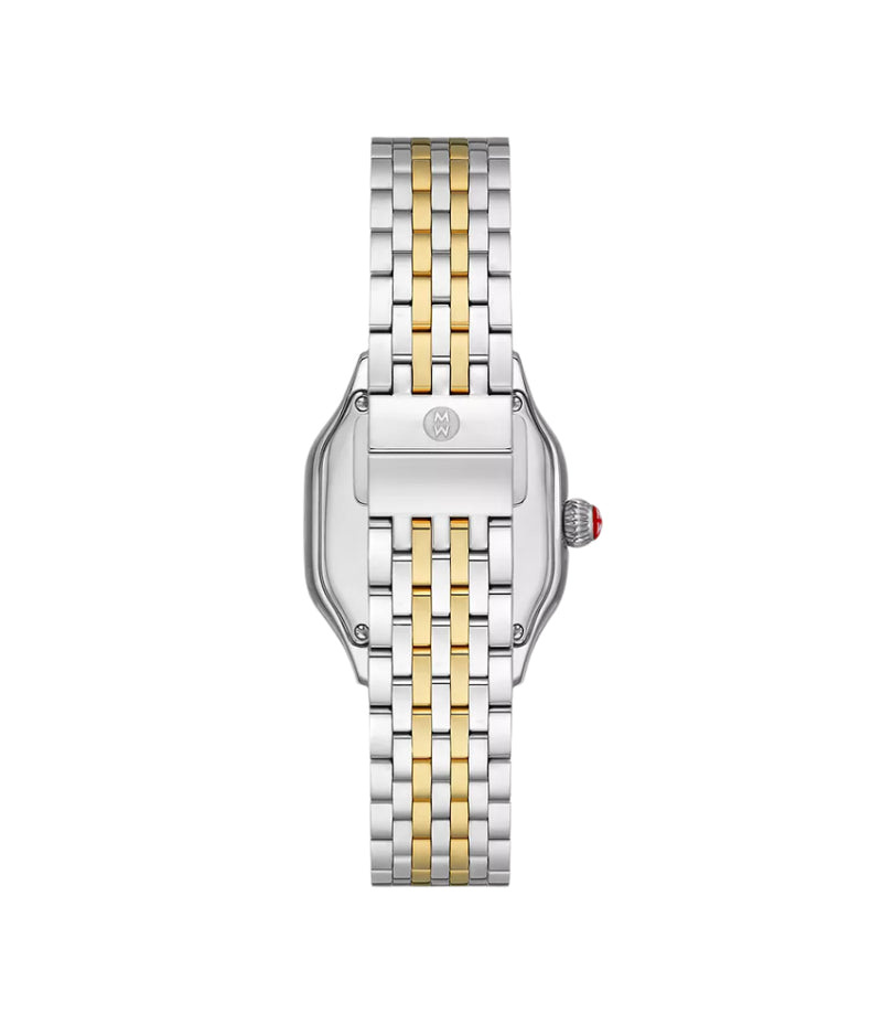 Michele Meggie Two-Tone 18K Gold-Plated Diamond Dial Watch