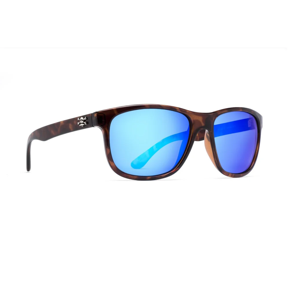 Calcutta Maya Tortoise Frames - Blue Mirror Lens - Polarized Sunglasses