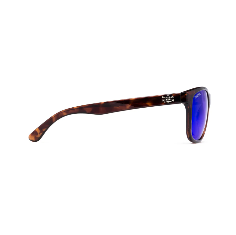 Calcutta Maya Tortoise Frames - Blue Mirror Lens - Polarized Sunglasses