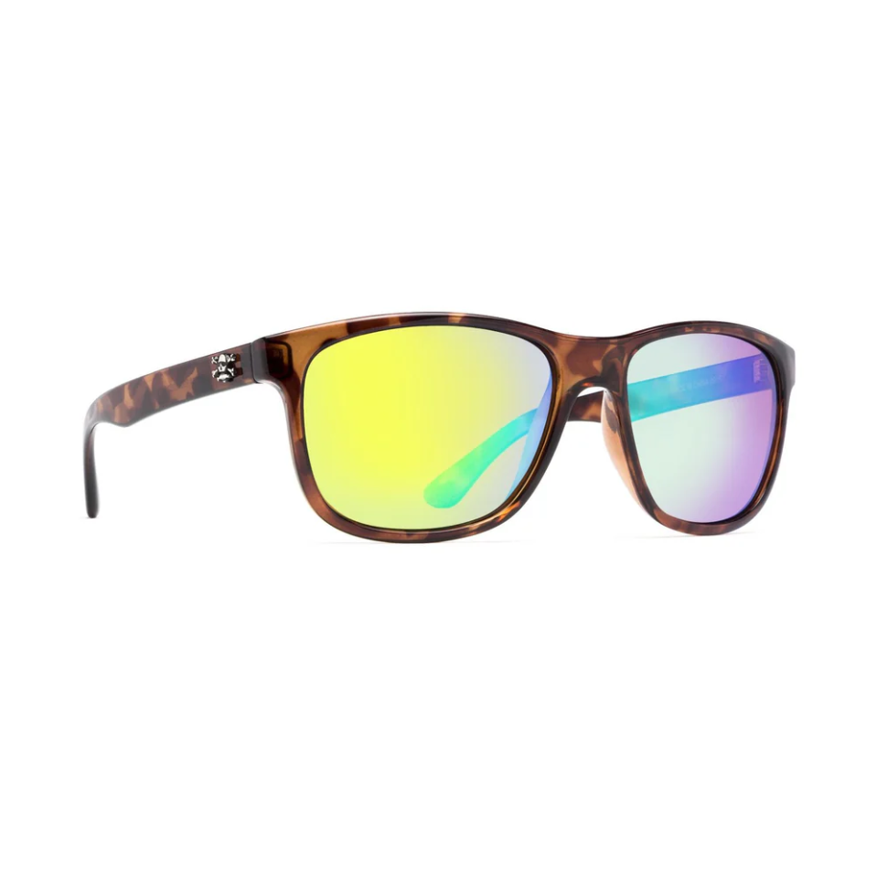 Calcutta Maya Tortoise Frames - Green Mirror Lens - Polarized Sunglasses