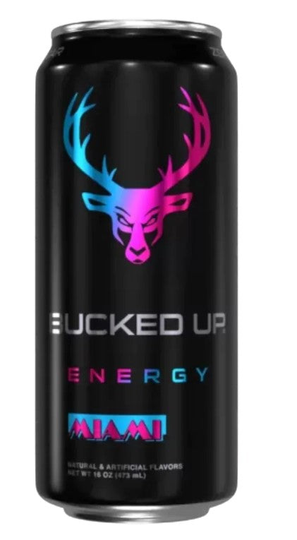 Bucked Up Energy Drink -Miami - 16 oz.